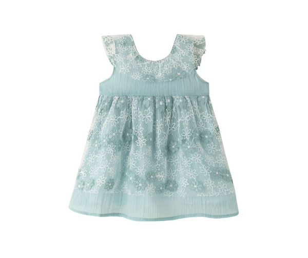 Vestido de fiesta color turquesa con braguita para bebe niña | Newness