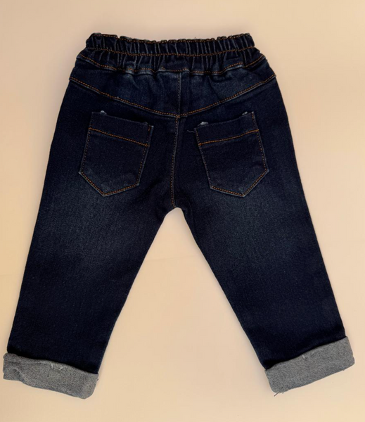 Conjunto dos piezas sueter Cafe y pantalon para bebe niño | mexicano