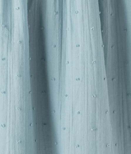 Vestido de ceremonia combiado blanco con azul y lazo por la parte de atras para niña | NEWNESS