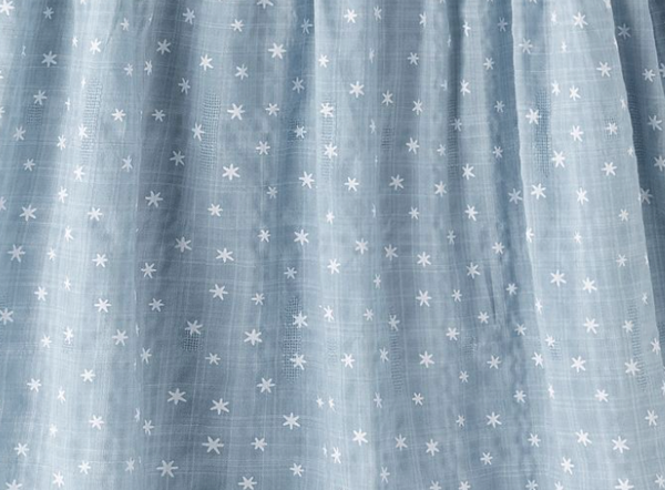 Vestido azul estampado con estrellas para niña | NEWNESS