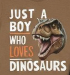 Conjunto dos piezas playera cafe con estampado y short negro para niño.