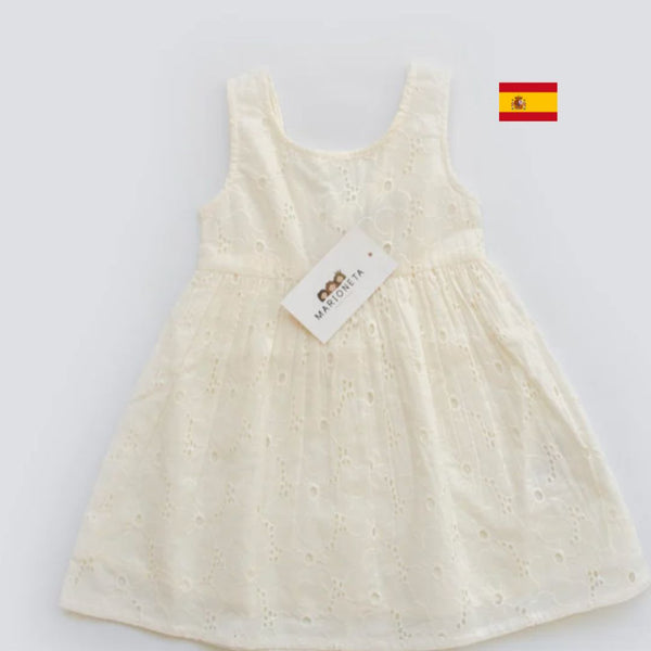 Vestido color blanco para niña | Losan