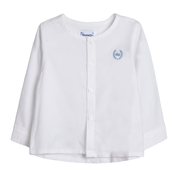 Camisa  blanco roto manga larga para bebe niño | Newness