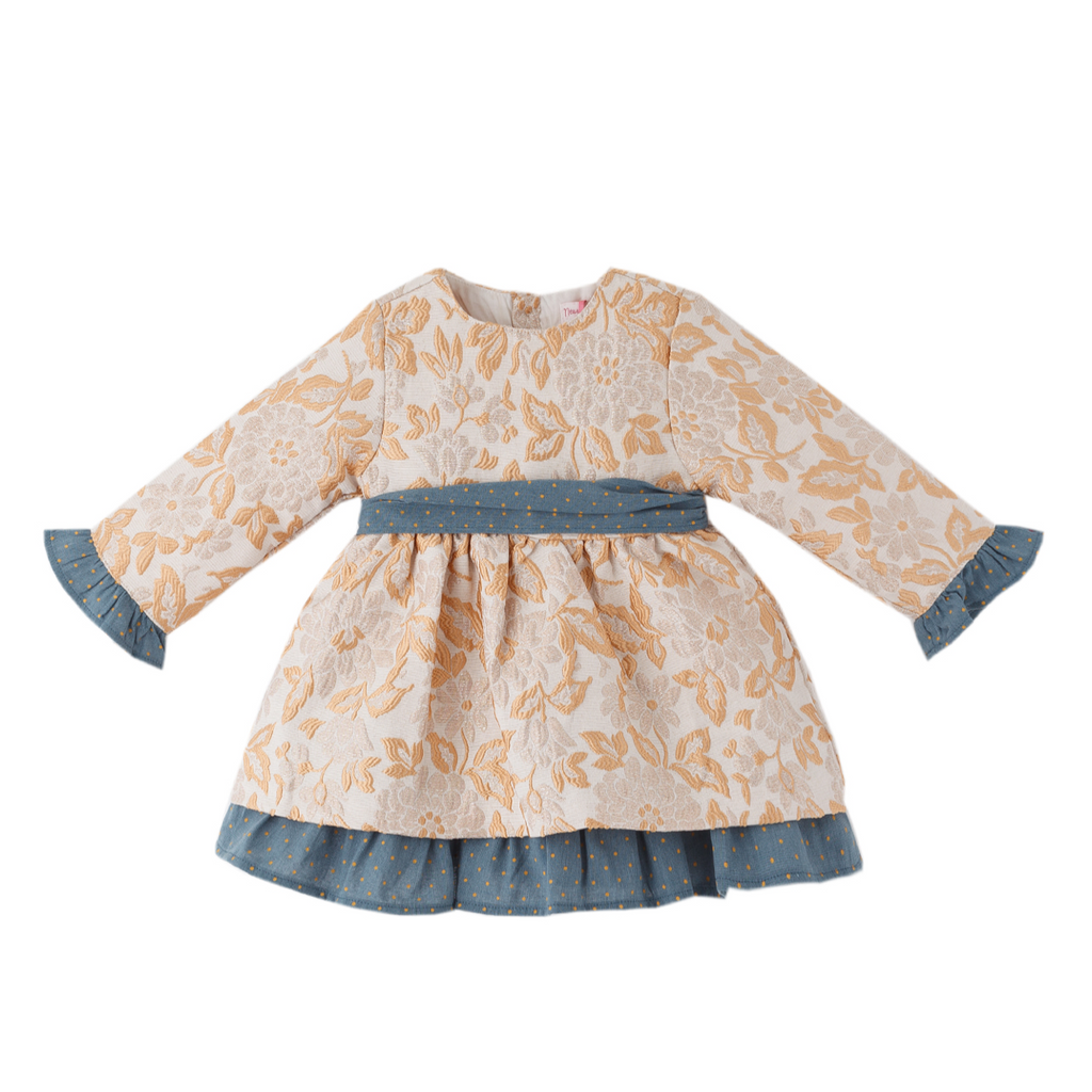 Vestido dorado para bebe hot sale