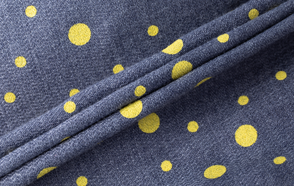 Vestido gris de puntos, combinado con amarillo manga larga para bebe niña |Newness .