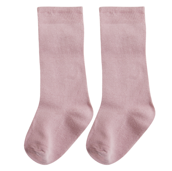 Media color rosa con lazo para bebe niña | Newness
