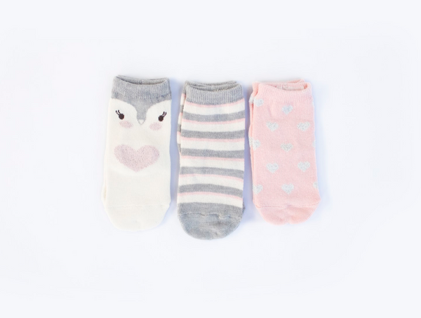Calcetines tricotosa rosas para bebe niña | Losan