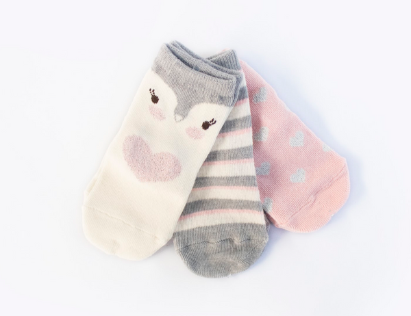 Calcetines tricotosa rosas para bebe niña | Losan