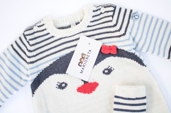 Vestido dos pieza estampado y leotardo para bebe niña | Losan