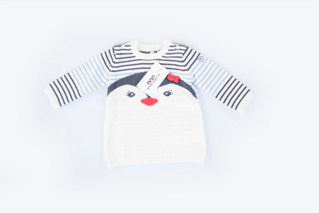 Vestido dos pieza estampado y leotardo para bebe niña | Losan
