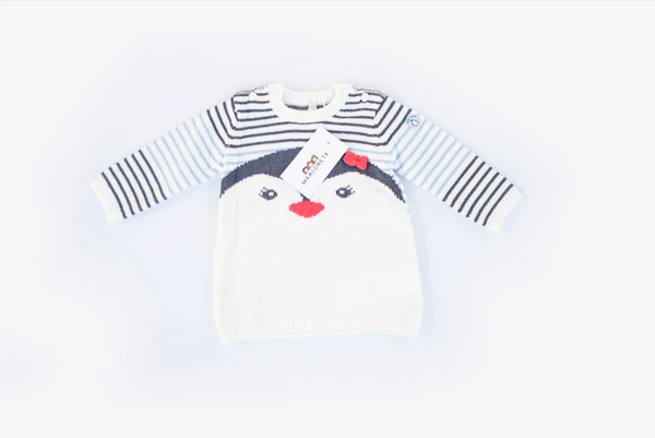 Vestido dos pieza estampado y leotardo para bebe niña | Losan