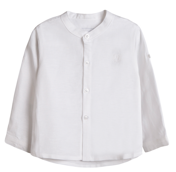 Conjunto camisa blanca y short verde para bebe niño | Newness