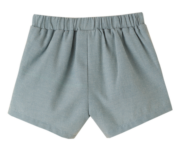 Conjunto camisa blanca y short verde para bebe niño | Newness