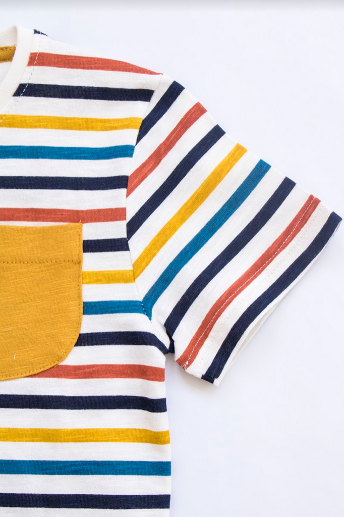 Camiseta rayas colores niño store