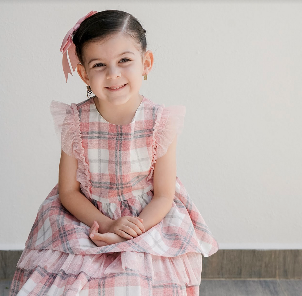 Vestido clearance estampado cuadros