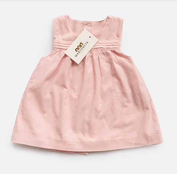 Conjunto tres piezas blusa jumper color rosita y mayas para bebe niña | LOSAN