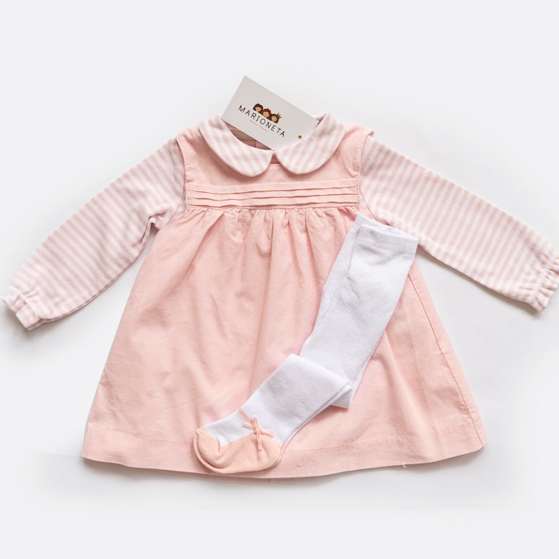 ❤️ Mameluco estampado color rosa para bebe niña, LOSAN