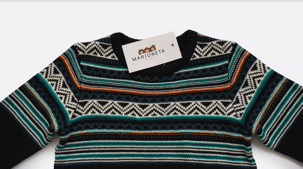 Pullover jacquard clearance