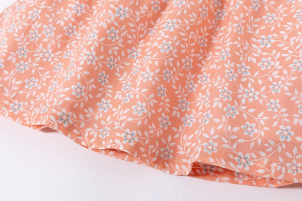 Vestido cuello blanco flores estampado para bebe niña | Newness