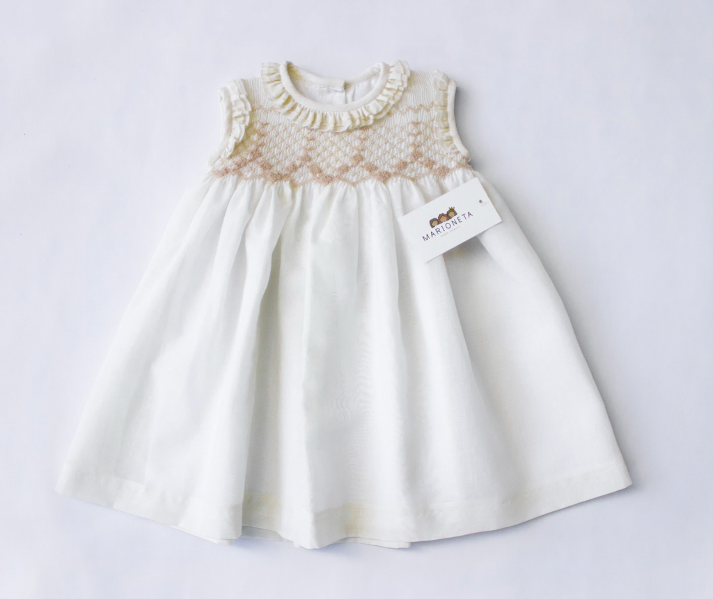 Vestido bordado para bebe hotsell