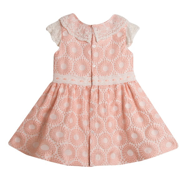 Vestido color rosa pastel con moños para niña| Newness