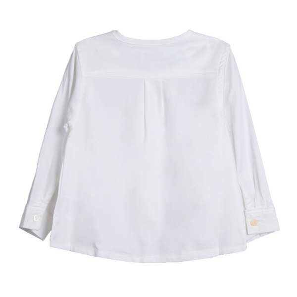 Camisa  blanco roto manga larga para bebe niño | Newness