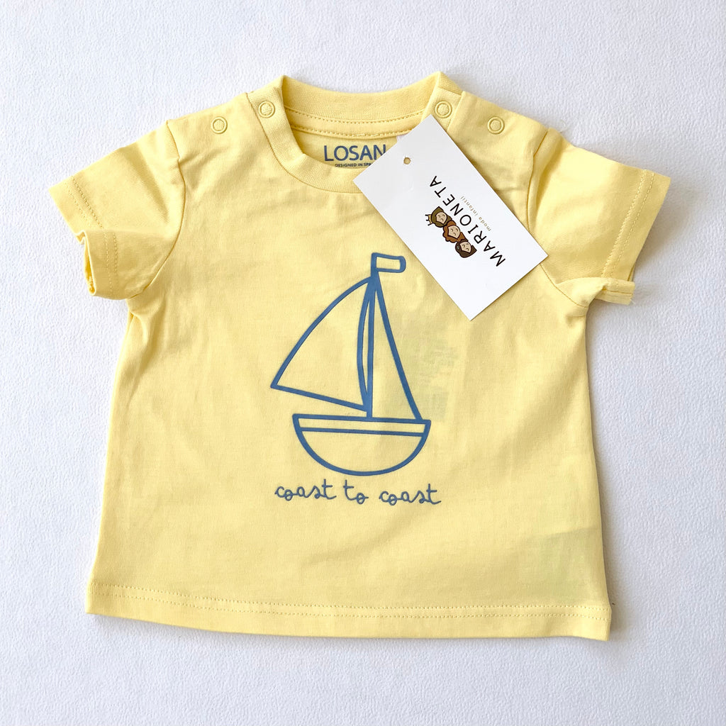 LOSAN - Camiseta amarilla 315 1204AL Niño