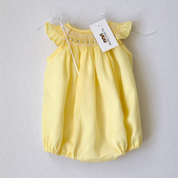 Pañalero bordado color amarillo para bebé niña| Carpi